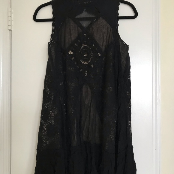Free People Angel Lace Open Back Shift Dress - S - Picture 5 of 12